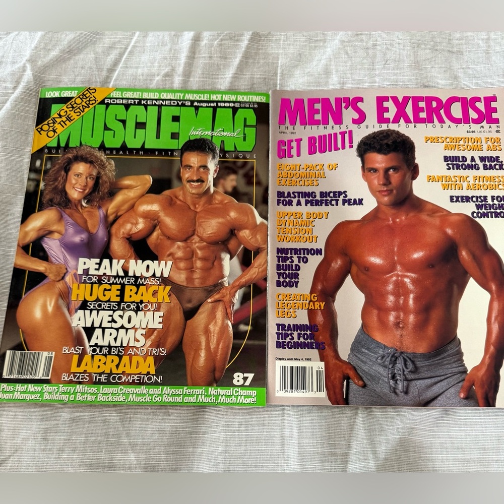Lot Of 2 Magazines Musclemag Aug 89 And Men’s Magazine‎ April 92